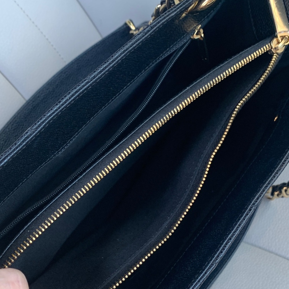 Chanel Black Quilted Tote with Gold Accents - Picture 9 of 16
